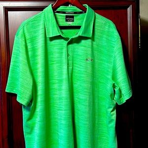 Greg Norman Shark Golf Polo Tasso Elba Wonderfully Cool Acid Green Sportswear!